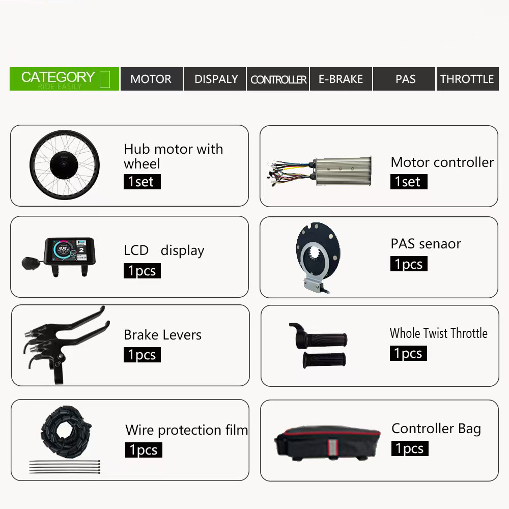 Mtx39 60v 72v 3000w Rear Hub M - Ebike Conversion Kit 72V 3000W ulasan dan harga
